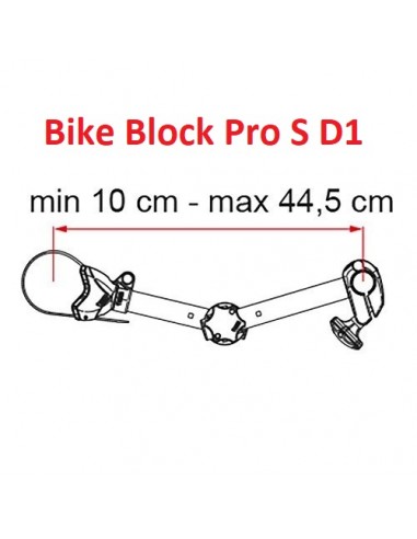 Fiamma Bike-Block Pro S D negro (regulable)