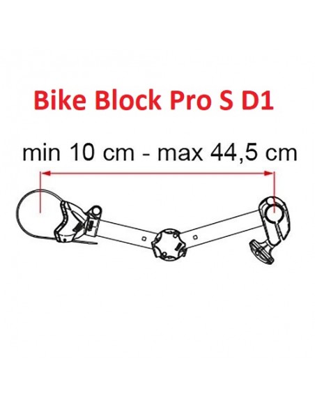 Fiamma Bike-Block Pro S D negro (regulable)