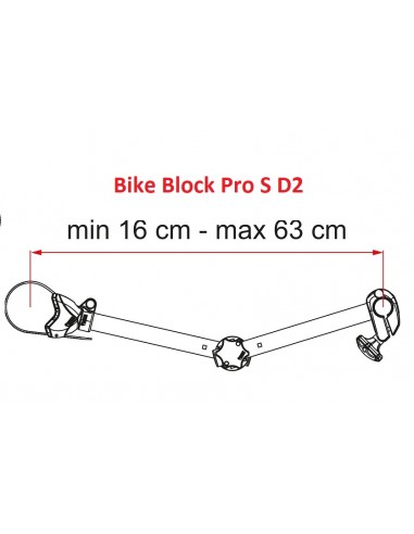 Fiamma Bike-Block Pro S D negro (regulable)