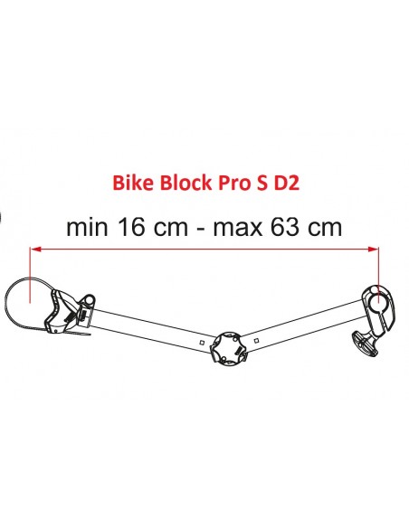 Fiamma Bike-Block Pro S D negro (regulable)
