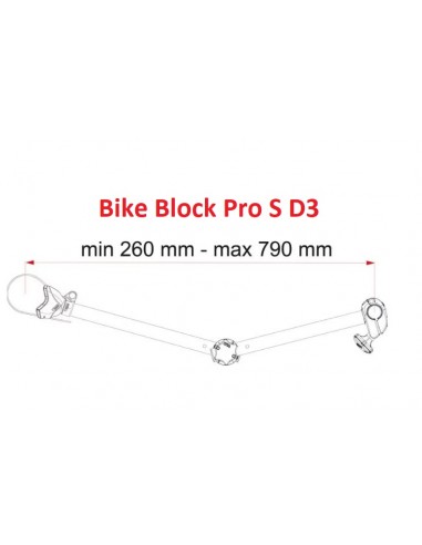 Fiamma Bike-Block Pro S D negro (regulable)