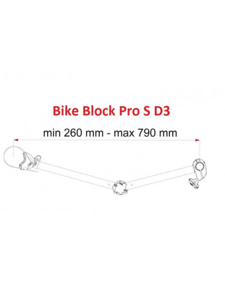 Fiamma Bike-Block Pro S D negro (regulable)