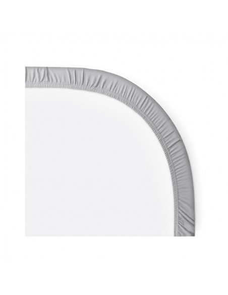 Sabana ajustable gris Queen 130x185