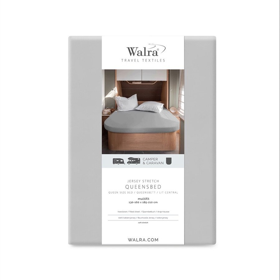 Sabana ajustable gris Queen 130×185