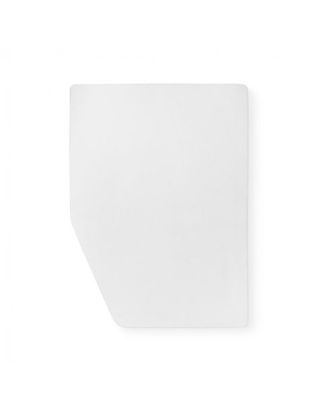 Protector blanco para cama francesa izquierda