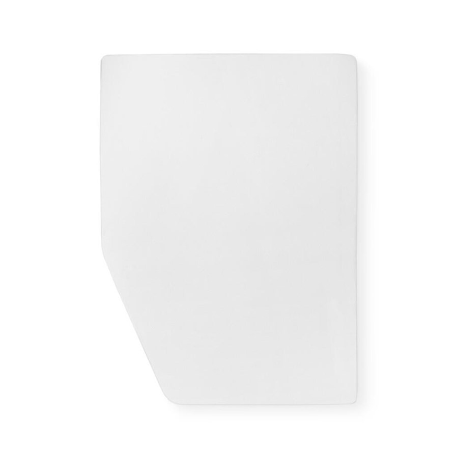 Protector blanco para cama francesa izquierda