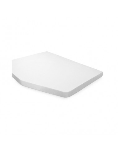 Protector blanco para cama francesa izquierda