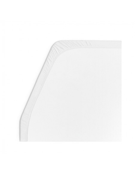Protector blanco para cama francesa izquierda