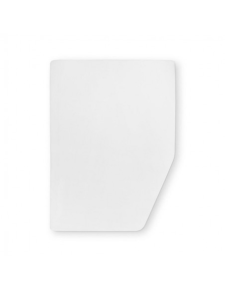 Protector blanco para cama francesa derecha