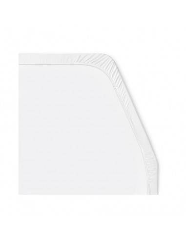Protector blanco para cama francesa derecha