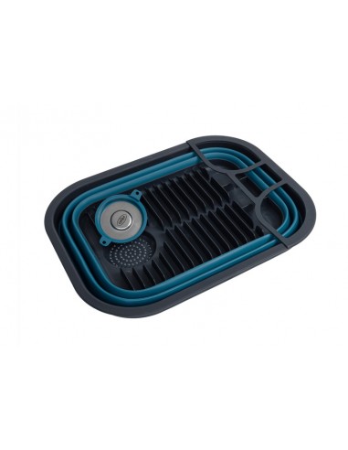 Escurreplatos plegable con desagüe