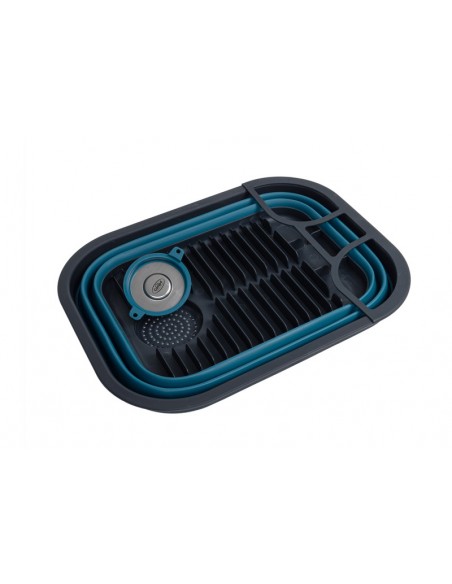 Escurreplatos plegable con desagüe