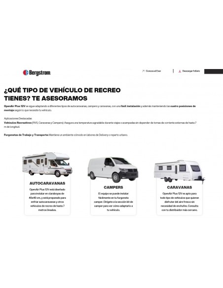 Aire Acondicionado12V OPEN AIR Plus Full inverter