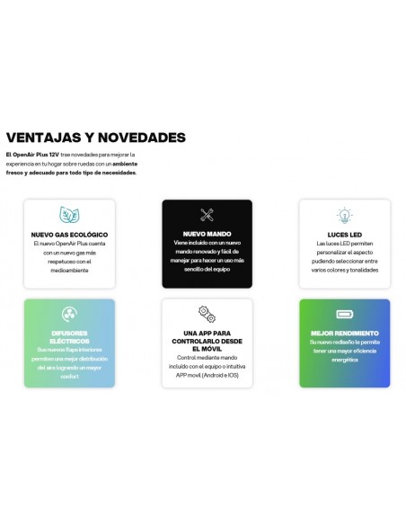 Aire Acondicionado12V OPEN AIR Plus Full inverter
