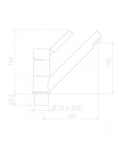 Grifo mezclador monomando Trend E