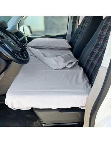 Sábana para cama delantera. Gris