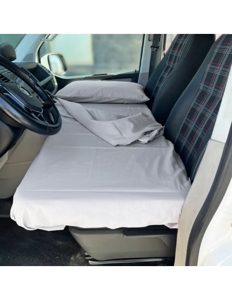 Sábana para cama delantera. Gris