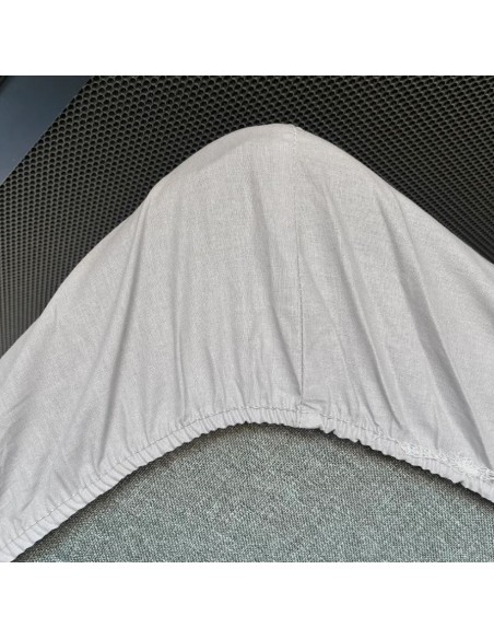 Sábana para cama delantera. Gris