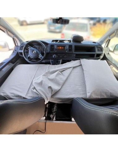Sábana para cama delantera. Gris
