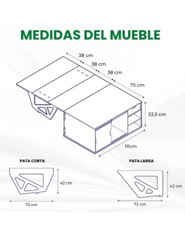 Mueble camper modular Vehículos K9