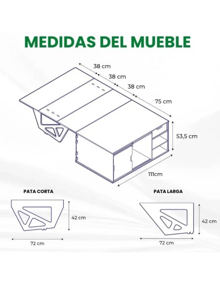 Mueble camper modular Vehículos K9