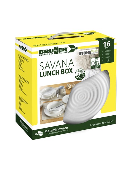 Vajilla de melamina Savana 16 piezas