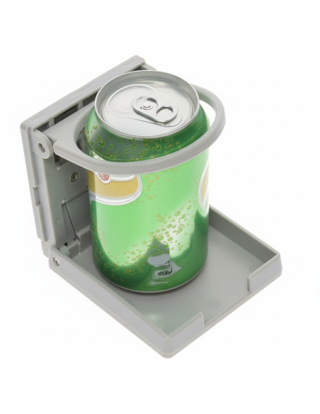 Porta latas plegable Gris