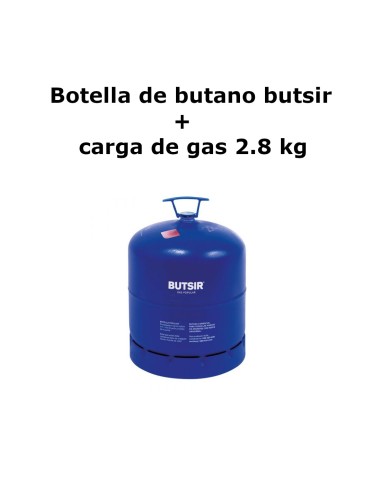 Botella Butsir azul 2.8 kg + carga de gas