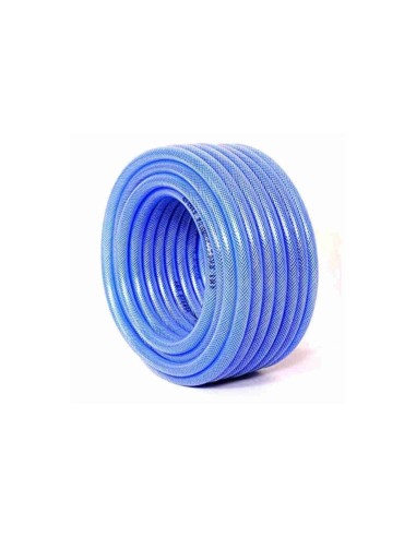 Rollo Manguera reforzada azul traslucida 10 mm
