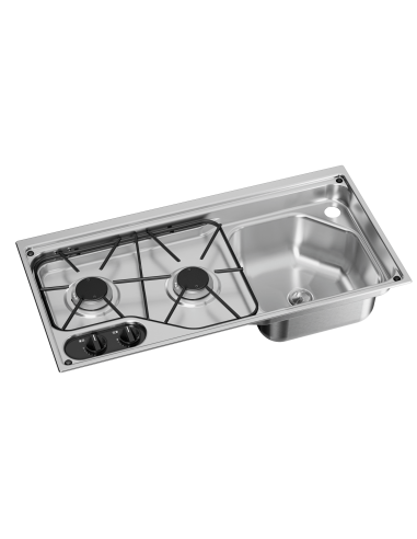 Cocina con fregadero derecha sin tapa Dometic