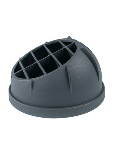 Rejilla de aire semicircular Antracita Ø60