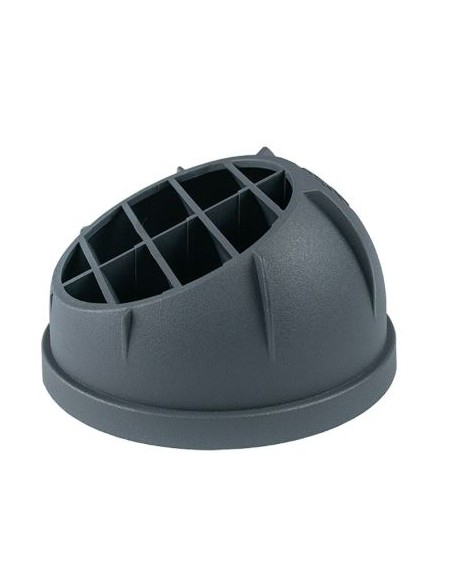 Rejilla de aire semicircular Antracita Ø60