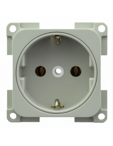 Enchufe Stuko 220V CBE Gris Claro