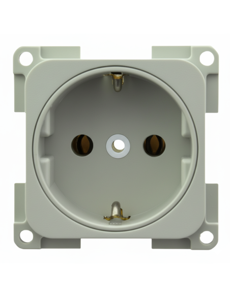 Enchufe Stuko 220V CBE Gris Claro