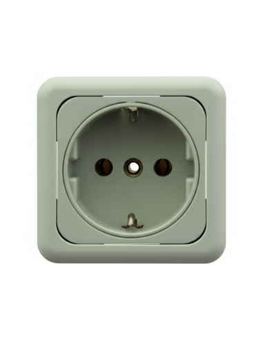 Enchufe Stuko 220V CBE Gris Claro