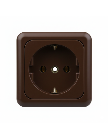 Enchufe Stuko 220V CBE Marron