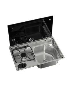 Cocina con 1 fuego y fregadero derecha Dometic