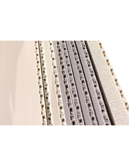 Panel de plástico pluma max Gris oscuro