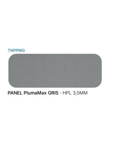 Panel de plástico pluma max Gris oscuro