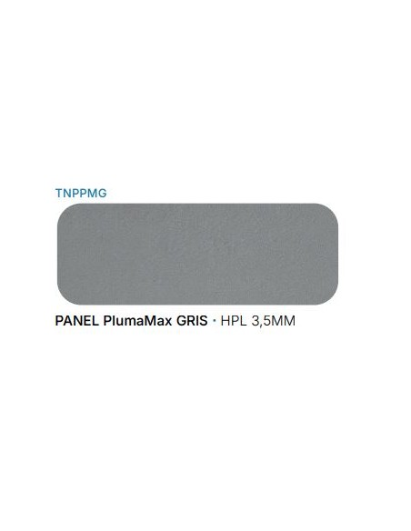 Panel de plástico pluma max Gris oscuro