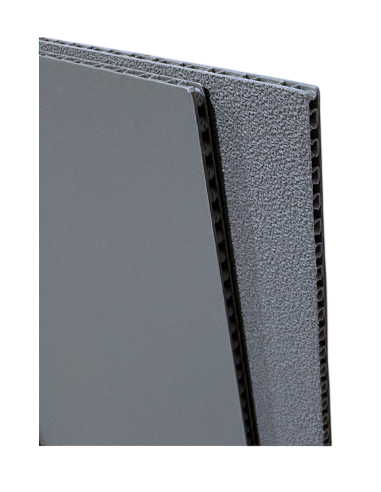 Panel de plástico pluma max Gris oscuro