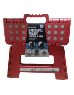 Escalon plegable compacto rojo 2
