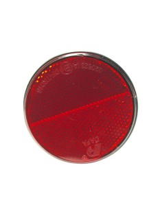 Reflector redondo autoadhesivo rojo