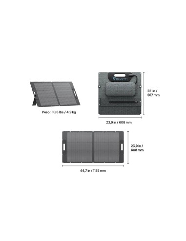 Panel solar portátil BLUETTI 100w