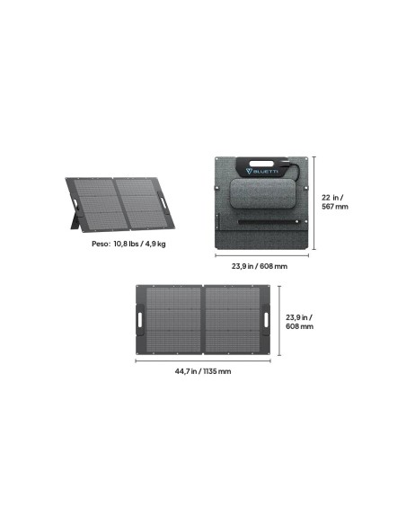Panel solar portátil BLUETTI 100w