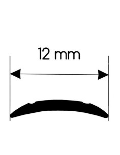 Goma tapa tornillos NEGRO 12 mm Plana 2