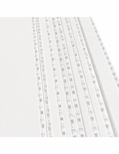 Panel de plástico pluma max Blanco 2
