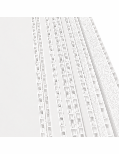Panel de plástico pluma max Blanco