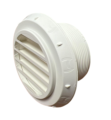 Difusor de aire Ø 60 a 45º orientable Blanco