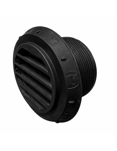 Difusor de aire Ø 60 a 45º orientable NEGRO